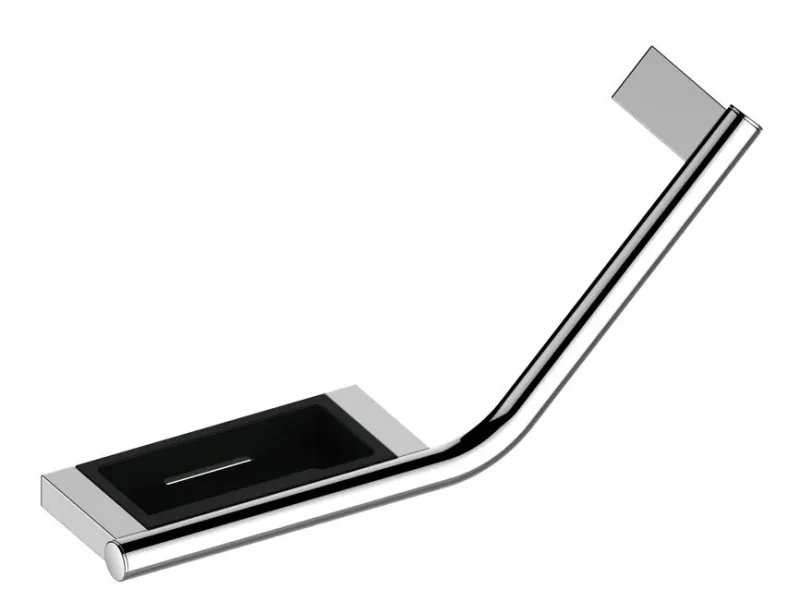 Keuco Plan - atbalsta rokturis, leņķveida ar ziepju trauku, 44x11 cm, labais, hroms 14909011037