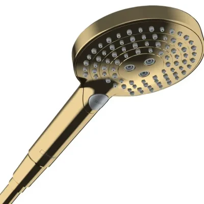 Hansgrohe Raindance Select S - rokas duša, 3 strūklas veidi, EcoSmart+, pulēta zelta apdare 26516990