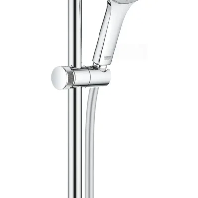 Grohe Rainshower SmartActive - dušas stieņa komplekts 130 9,5 l/min, 3 strūklu veidi, 60 cm stienis un šļūtene, Hroms 26575000
