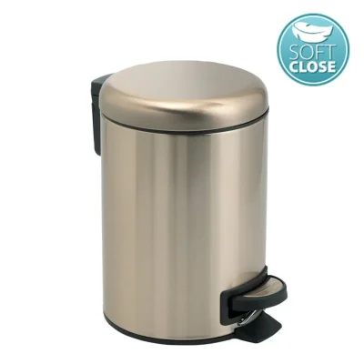 Sapho Gedy vannas istabas aksesuāri - atkritumu tvertne 5 l, Soft Close, matēti zelta 330987