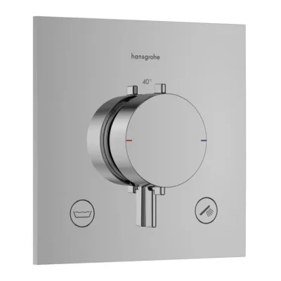 Hansgrohe Ecostat Comfort E - zemapmetuma termostata maisītājs 2 patērētājiem, hroms 33716000