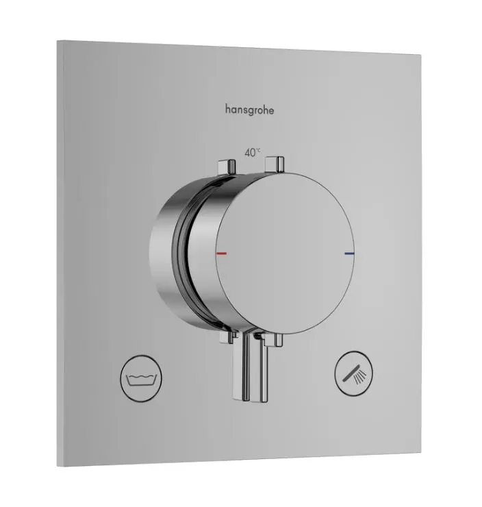 Hansgrohe Ecostat Comfort E - zemapmetuma termostata maisītājs 2 patērētājiem, hroms 33716000