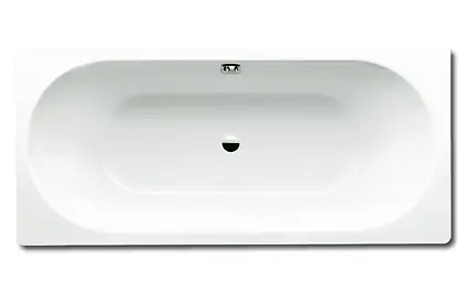 Kaldewei Ambiente - Taisnstūrveida vanna Classic Duo 105, 170x70 cm, pilnībā neslīdoša, roktura atveres, balta 290510210001