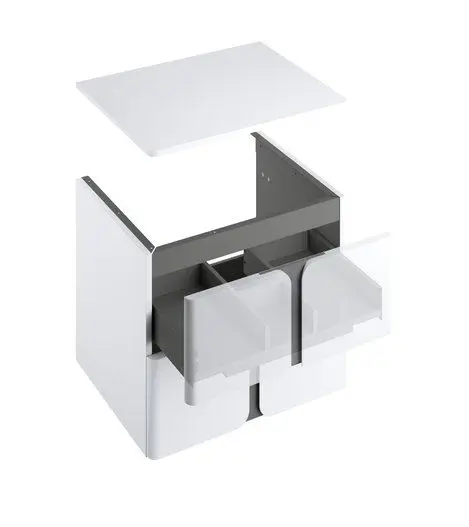Ravak Balance - plātne zem izlietnes 80x47x2 cm, spīdīgi balta X000001371