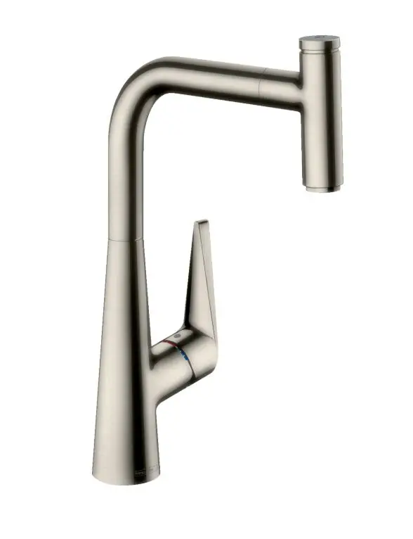 Hansgrohe Talis Select M51 - virtuves izlietnes vienas sviras maisītājs 300 ar izvelkamu izteku, nerūsējošais tērauds 72821800