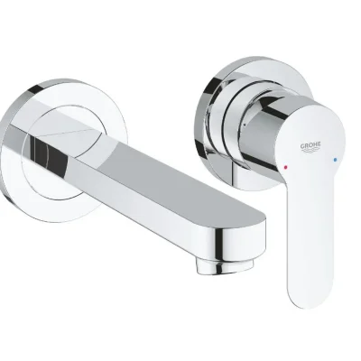 Grohe BauEdge - izlietnes maisītājs ar korpusu, 2 caurumu montāža, hroms 20474000