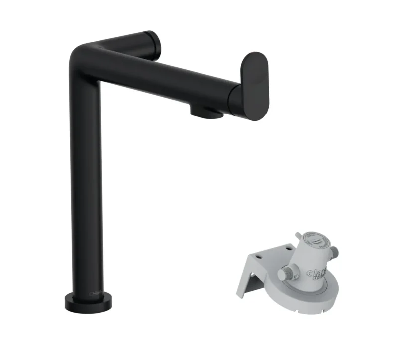 Hansgrohe Aqittura M91 - virtuves izlietnes maisītājs ar filtra funkciju, matēti melns 76804670