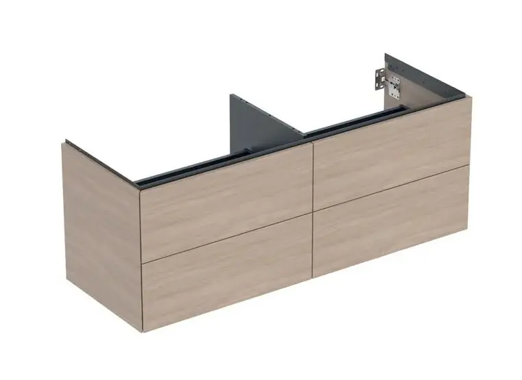 Geberit ONE - izlietnes apakšskapis, 133x50x47 cm, 4 atvilktnes, ozols 505.266.00.5