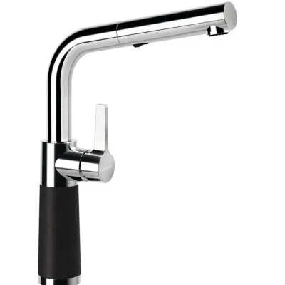 SCHOCK SC-540 - virtuves izlietnes maisītājs ar izvelkamu dušu, Nero/hroms 557120GNE