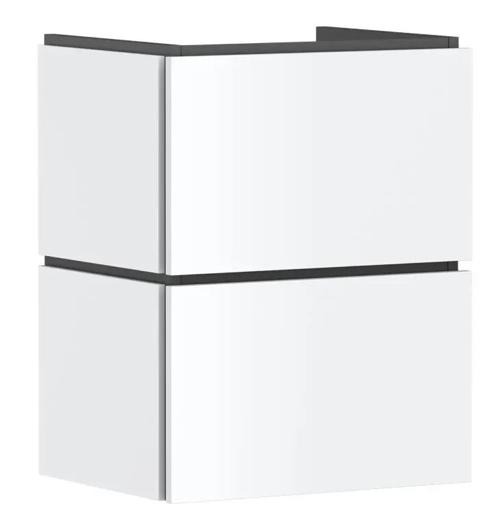 Hansgrohe Xilesa E - izlietnes apakšskapītis, 62x48x38 cm, 2 atvilktnes, matēti balts 54248700