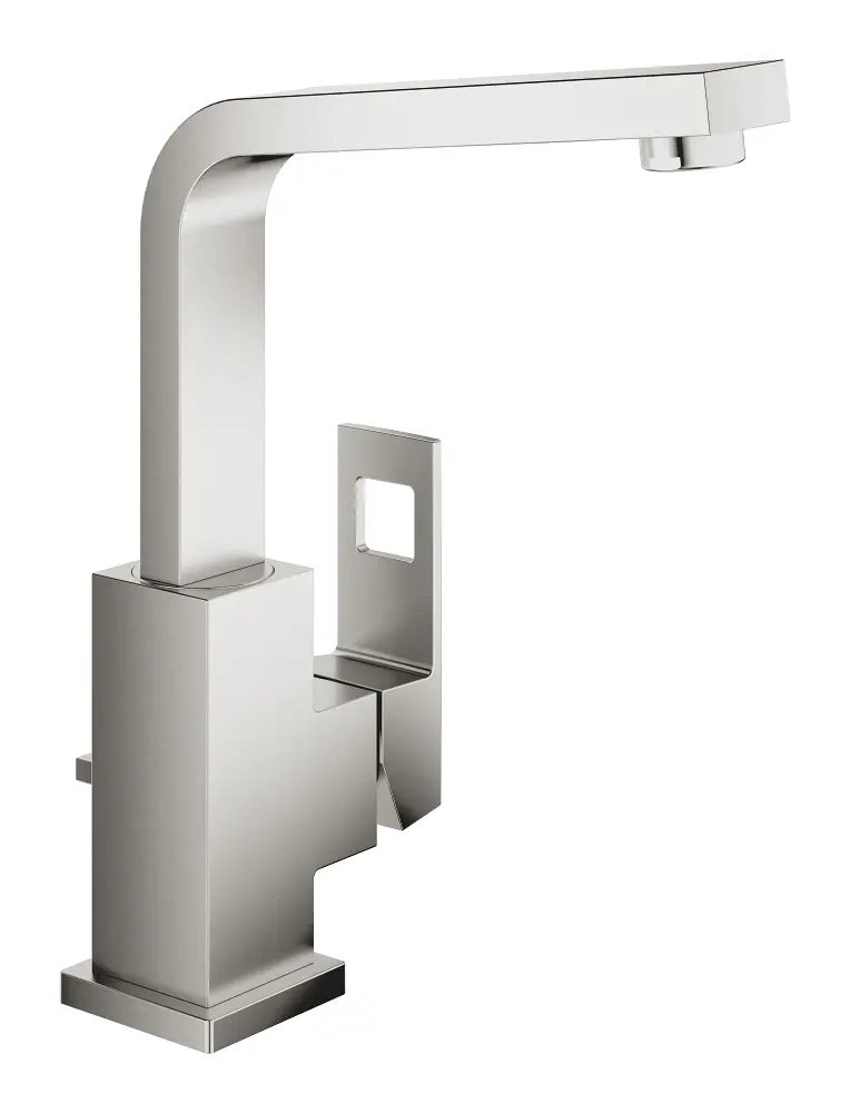 Grohe Eurocube - izlietnes maisītājs ar noteces komplektu, Supersteel 23135DC0
