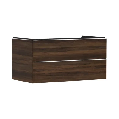 Hansgrohe Xelu Q - izlietnes apakškabinets, 50x98x55 cm, 2 atvilktnes, tumšs riekstkoks/balts matēts 54081700
