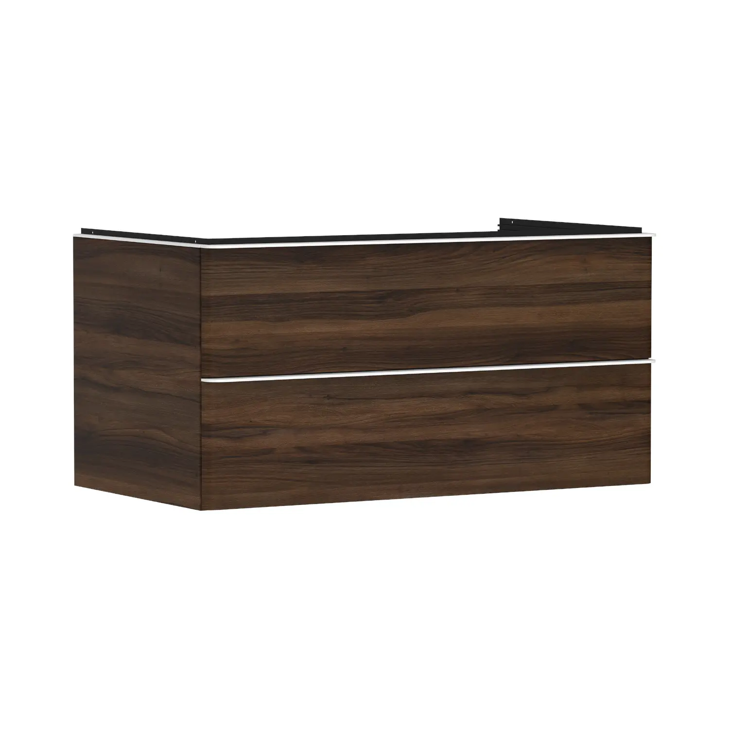Hansgrohe Xelu Q - izlietnes apakškabinets, 50x98x55 cm, 2 atvilktnes, tumšs riekstkoks/balts matēts 54081700