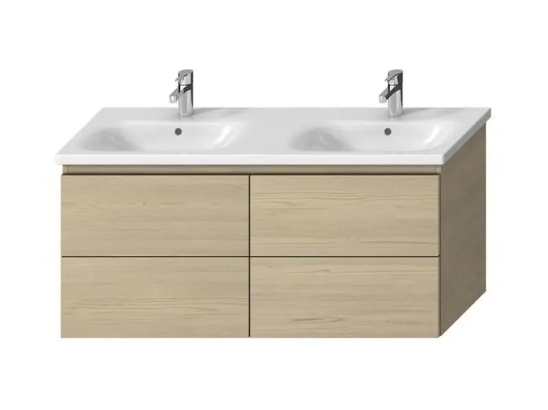 Jika Mio-N - dubultās izlietnes skapītis 130, 127x59x45 cm, osis H40J7184013421