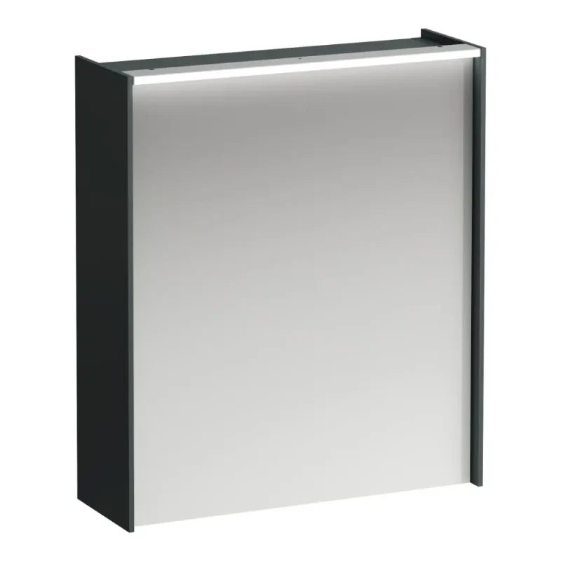 Laufen Lani - spoguļskapis ar LED apgaismojumu, 71x62x21 cm, 1 durvis, eņģes kreisajā pusē, pelēks H4037311122661
