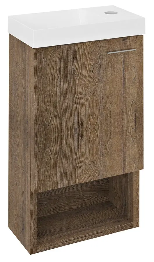 Sapho Latus - izlietnes skapītis, 30x53x17 cm, 1 durvis K/L, ozols Sherwood LT711-1515
