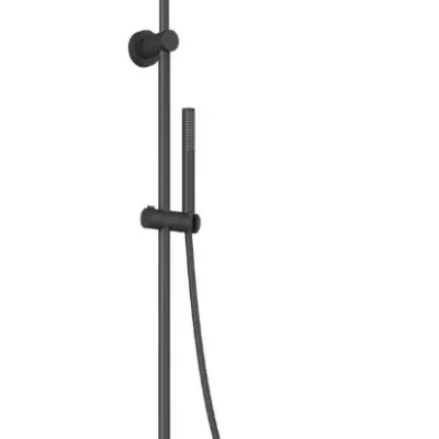 Ravak Spring - dušas komplekts ar termostatu, diametrs 25 cm, matēti melns X070558
