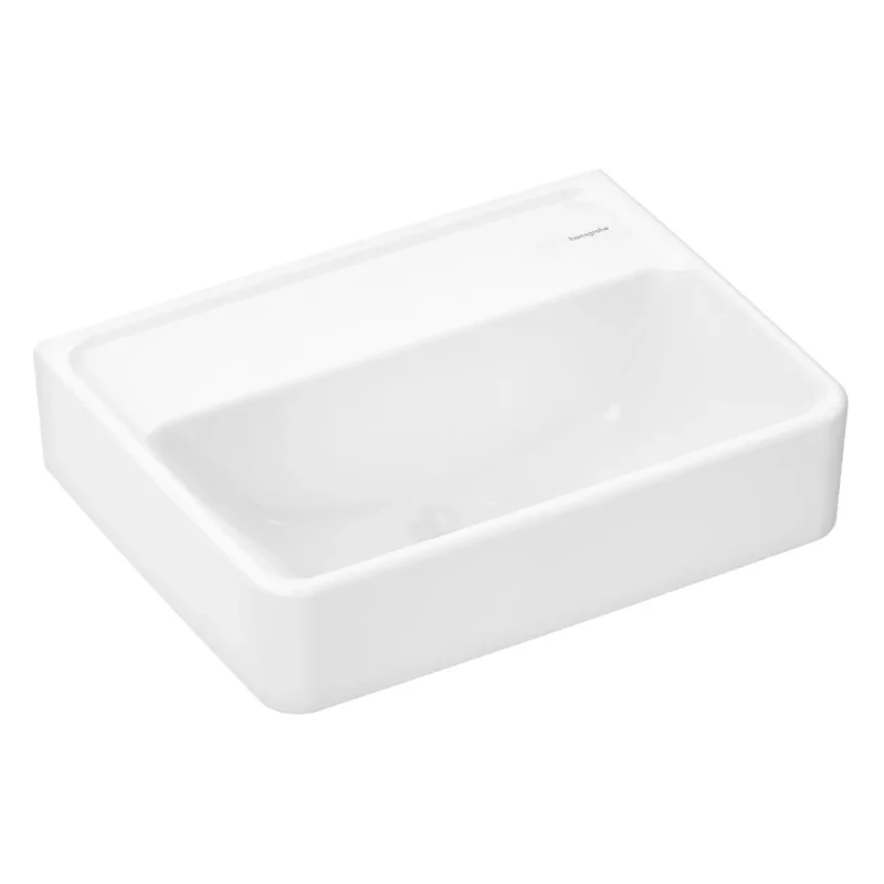 Hansgrohe Xanuia Q - rokas izlietne 45x34 cm, bez pārplūdes, bez jaucējkrāna atveres, SmartClean, balta 61142450