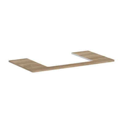 Hansgrohe Xelu Q - izlietnes virsma 98x55 cm, izgriezums vidū, dabīgs ozols 54110230