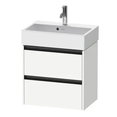 Duravit Ketho.2 - izlietnes skapītis, 55x58x39 cm, 2 atvilktnes, balts matēts K25273018180000