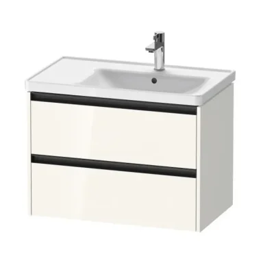 Duravit Ketho.2 - izlietnes skapītis, 55x78x46 cm, 2 atvilktnes, balts spīdīgs K25286022220000