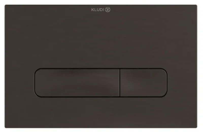 Kludi Unifix - WC vadības plate, hroms melns birstēts 30PP01N2