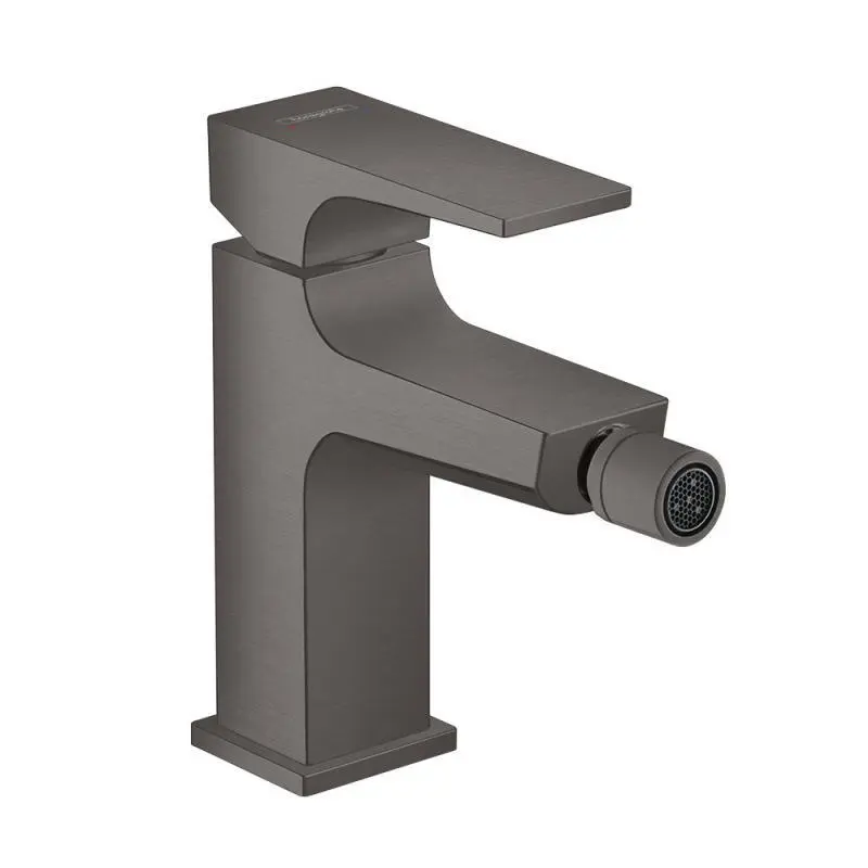 Hansgrohe Metropol - bidē maisītājs ar noteces komplektu Push-Open, melns hroms birstēts 32520340