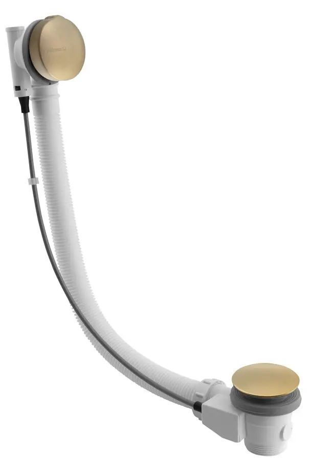Polysan - vannas noteces un pārplūdes komplekts, garums 98 cm, matēti zelta 71682GB