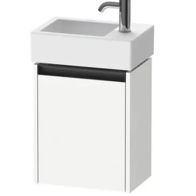 Duravit Ketho.2 - izlietnes skapītis 44x36x24 cm, ar 1 durvīm, eņģes kreisajā pusē, balts matēts K25071L18180000
