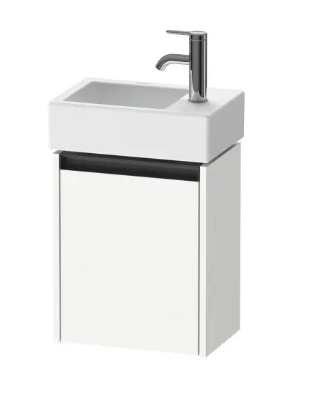Duravit Ketho.2 - izlietnes skapītis 44x36x24 cm, ar 1 durvīm, eņģes kreisajā pusē, balts matēts K25071L18180000