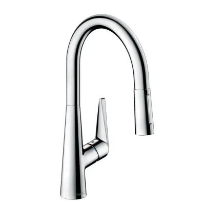 Hansgrohe Talis M51 - virtuves izlietnes maisītājs M5116-H200 ar izvelkamu trauku dušu, sBOX, hromēts 73851000