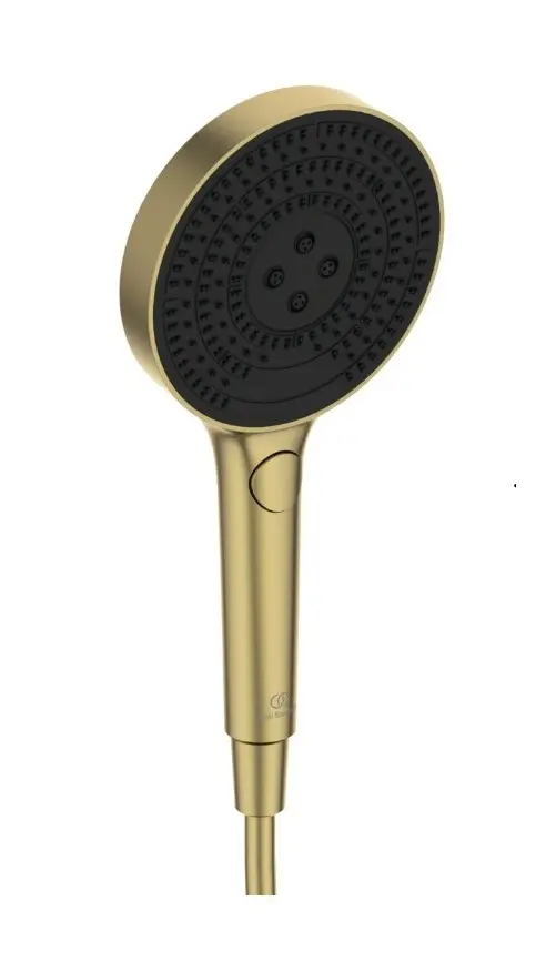 Ideal Standard Idealrain Solos - dušas galva, 3 strūklas veidi, EcoFlow, matēts zelts A7896A2