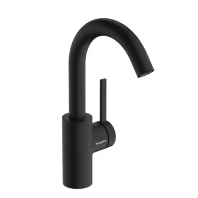 Hansgrohe Zesis S - izlietnes maisītājs ar noteces komplektu, CoolStart, EcoSmart+, matēti melns 74740670