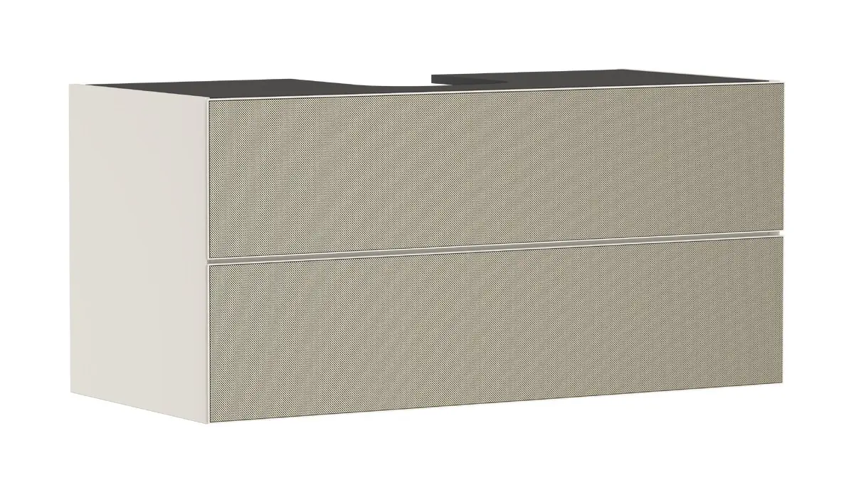 Hansgrohe Xevolos E - izlietnes apakškabinets 118x56x55 cm, 2 atvilktnes, matēti bēšs/bronza 54194390
