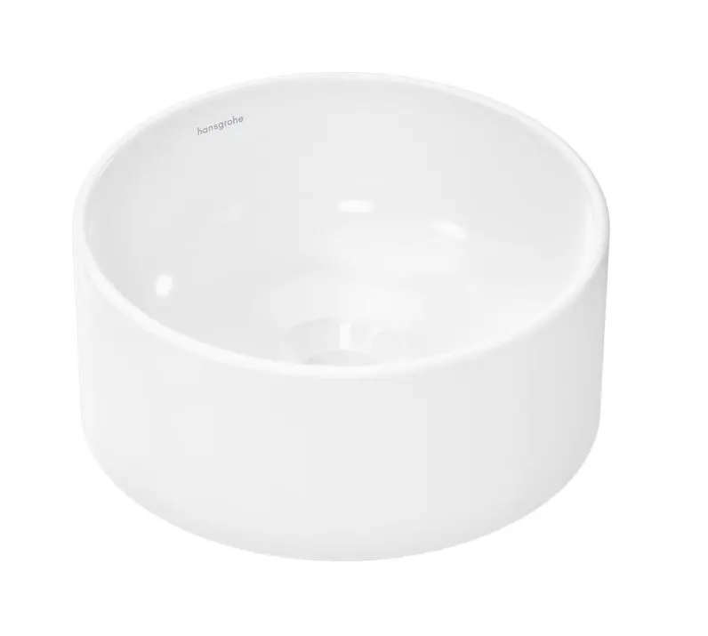 Hansgrohe Xuniva S - uz virsmas uzstādāma rokas izlietne, diametrs 30 cm, bez pārplūdes, balta 60163450