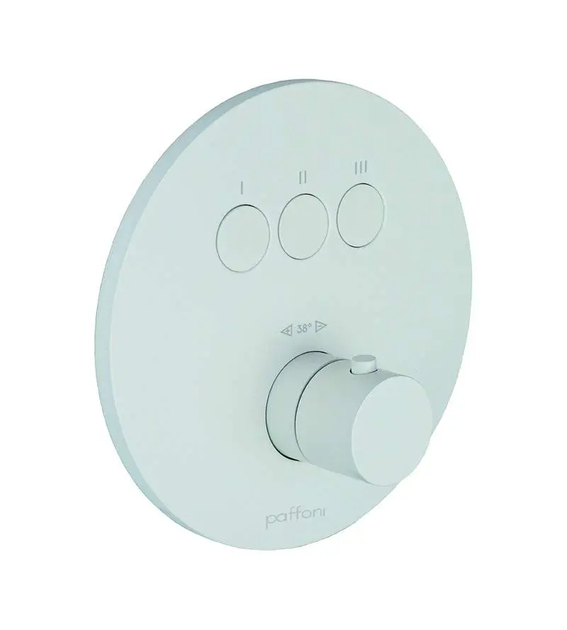 Paffoni Compact Box - zemapmetuma termostata maisītājs, 3 patērētājiem, matēti balts CPT019BO