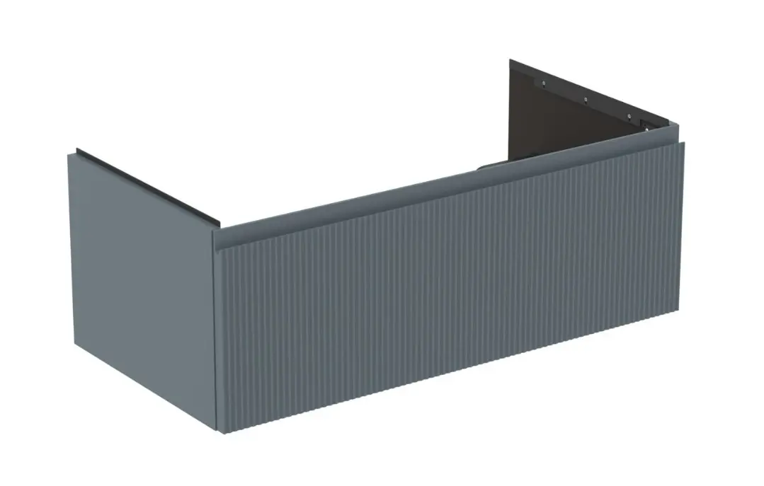 Ideal Standard Finesse - izlietnes skapītis, 100x51x37 cm, 1 atvilktne, rievots matēts ashblue E3393UQ
