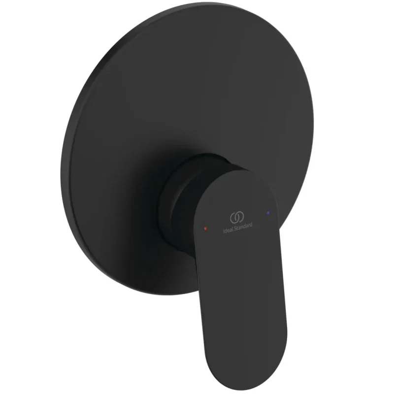 Ideal Standard Ceralife O - zemapmetuma dušas maisītājs, ar iebūvēto korpusu, zīdaini melns BE022XG