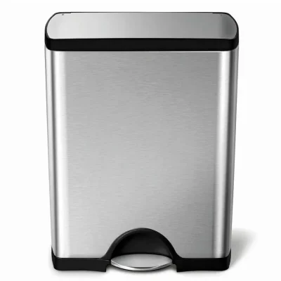 Simplehuman atkritumu tvertne - atkritumu spainis 50 l, nerūsējošais tērauds CW1816