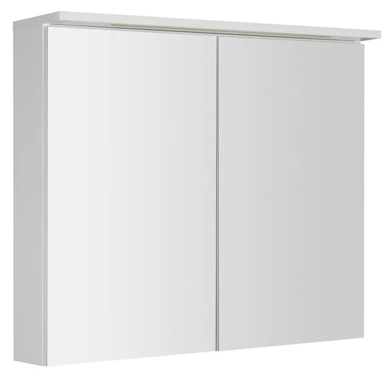 Aqualine KAWA - spoguļskapis ar LED apgaismojumu, 70x80x22 cm, balts WGL80S