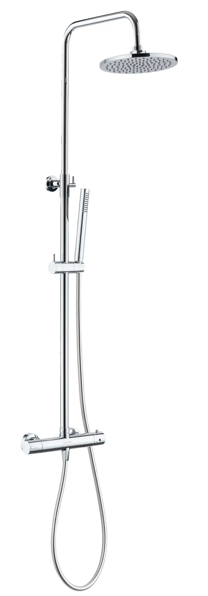 kielle Oudee - dušas komplekts ar termostatu, 20 cm, 1 strūklas veids, hroms 20602040E