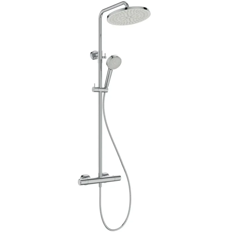 Ideal Standard Ceratherm T25 - dušas komplekts ar termostatu, diametrs 26 cm, 2 strūklas veidi, hroms A8495AA