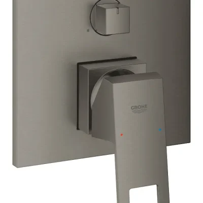 Grohe Eurocube - zemapmetuma maisītājs 3 patērētājiem, Hard Graphite birstēts 24094AL0