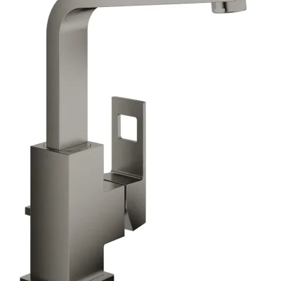 Grohe Eurocube - izlietnes maisītājs ar noteci, Hard Graphite birstēts 23135AL0