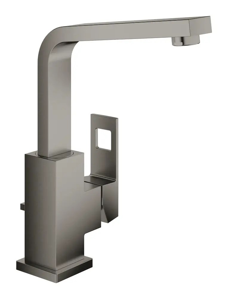 Grohe Eurocube - izlietnes maisītājs ar noteci, Hard Graphite birstēts 23135AL0