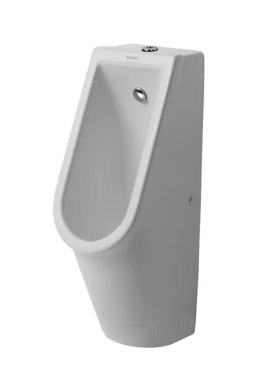 Duravit Starck 3 - pisuārs, pieslēgums augšā, Rimless, ar HygieneGlaze, Alpu balts 0826252000