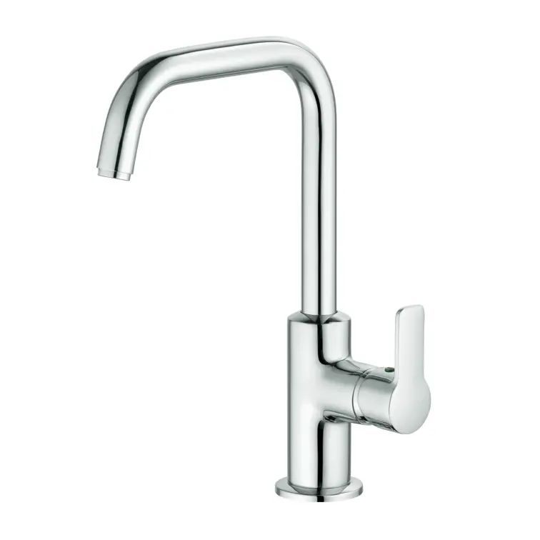 Kludi Pure&Easy - izlietnes maisītājs ar grozāmu izteku un noteces komplektu, hroms 370230565
