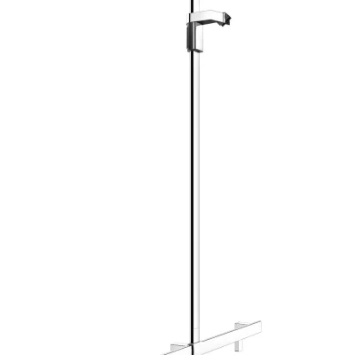 Keuco Axess - atbalsta rokturis ar dušas stieni 115x130 cm, ar dušas turētāju, hroms 35014011213