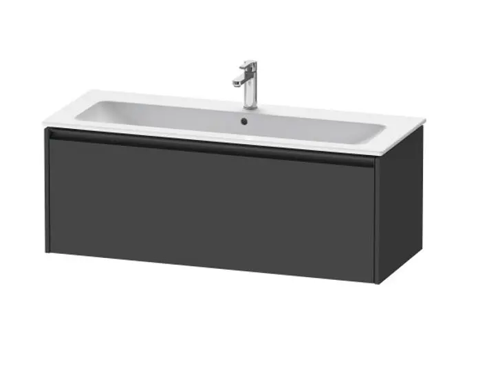 Duravit Ketho.2 - izlietnes skapītis, 44x121x48 cm, 1 atvilktne, grafīta matēts K25065049490000