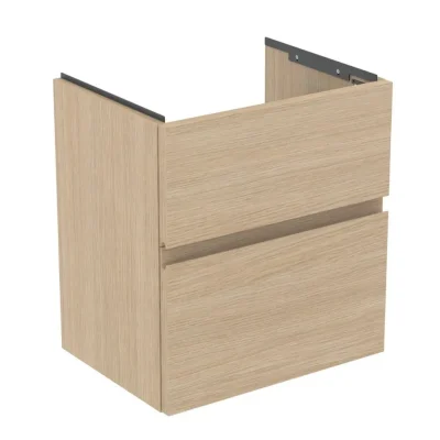 Ideal Standard Finesse - izlietnes skapītis, 50x38x55 cm, 2 atvilktnes, baltā ozola E3378US